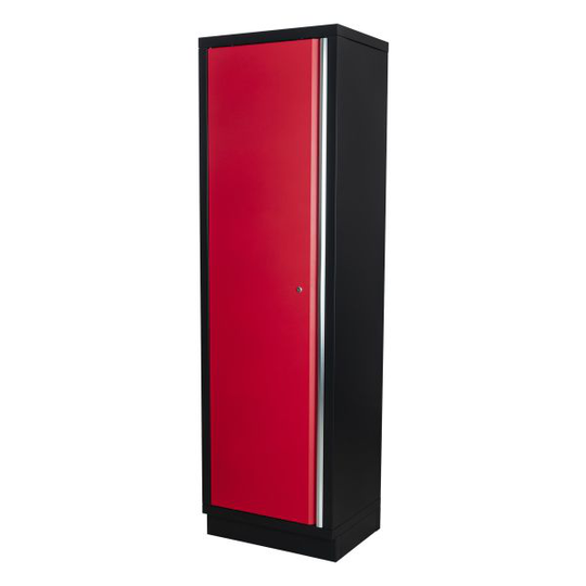 PELA 507389 Högskåp 600x458x2000 mm, röd/svart