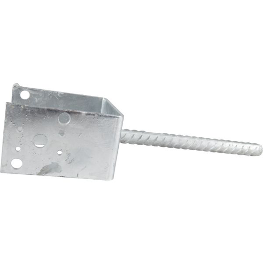 ESSVE 451640 Stolpsko 5 mm, typ U, förzinkad 100 x 70 x 112,5/200 mm