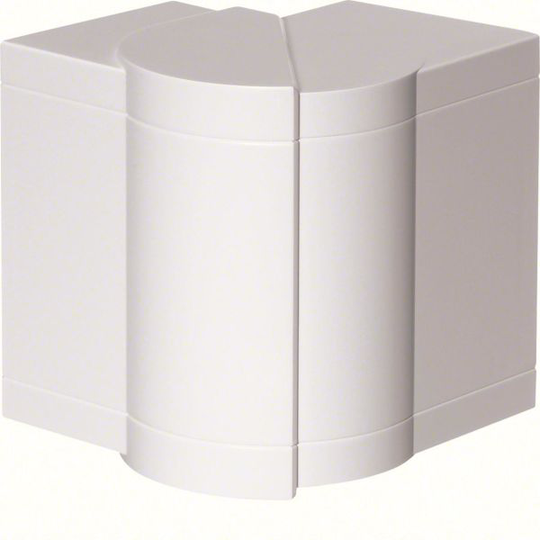 Hager BRP651303H9010 Ytterhörn 85-95°, vit 130 mm, obehandlad