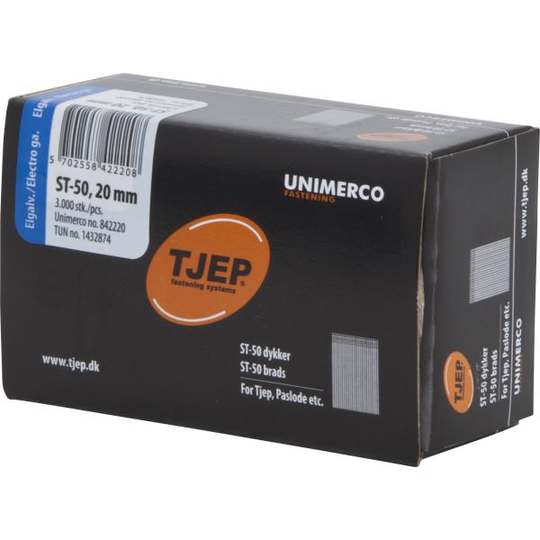TJEP 842262 Dyckert 1,8 x 20-25-30-35-40-50 mm, ST-50 FZB, 2400-pack