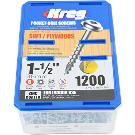 Kreg SML-C150-1200 Skruv 38 mm 1200-pack