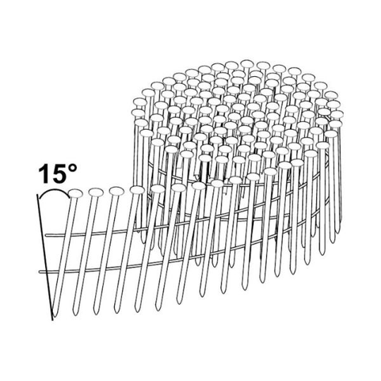 ESSVE M-Fusion Coilspik 15°, trådbandad 5400-pack, 2,5x50mm