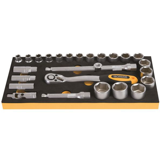Ironside 102389 Hylsnyckelsats 26 delar, 1/2"