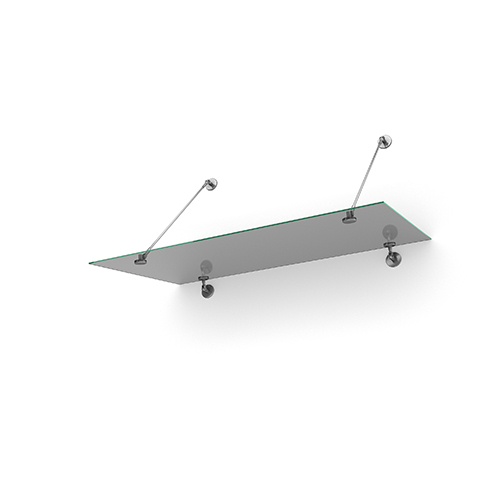 Entrétak Easy Collection - Tube Tonat glas, 1500 mm, Tonat glas