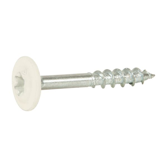 ESSVE 113220 Träskruv 4 mm Ø , WAF, vit, FZB, 200-pack