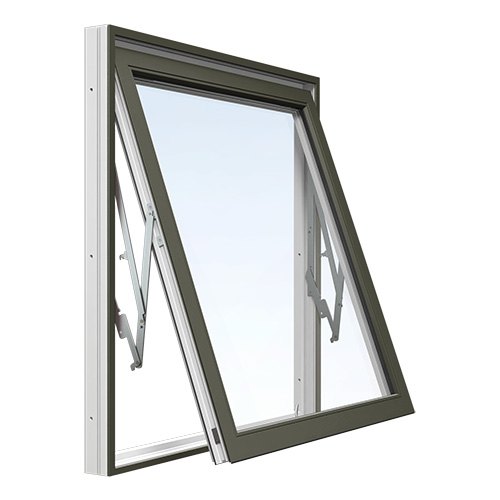 Energi Aluminium Vridfönster 8, 14, Olivgrön