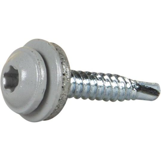 ESSVE 513564 Montageskruv 4,2 x 25 mm, TX20, med bricka silver (RAL9006), 20-pack