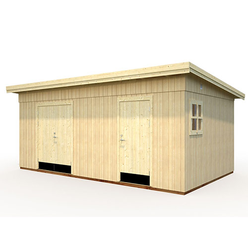 Förråd Kalle 18,5 m² Papp