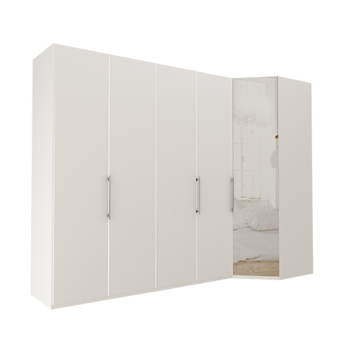 Garderob Atlanta - Vit 236 cm, 200 cm, Vit