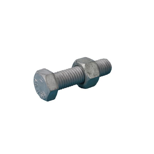 REYHER 40178270120025 Stålbyggnadsskruv M12, helgängad 8.8, EN 15048, FZV M12X25 mm, 100-pack