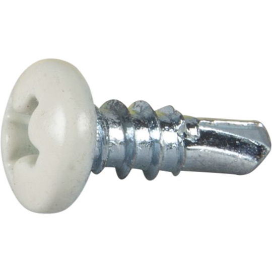 ESSVE 62300 Borrskruv Ø3,5x9,5 mm, kullrig, vit, 1000-pack