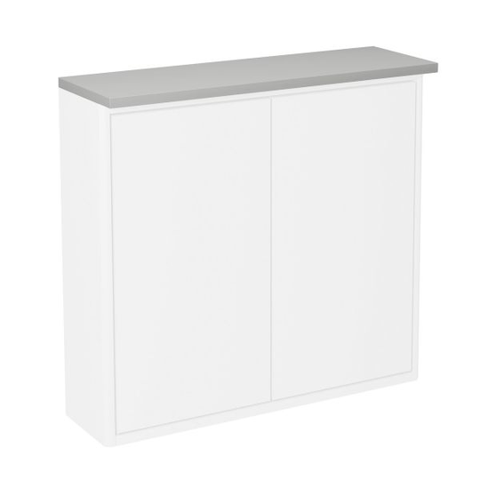 Gustavsberg Graphic Toppskiva för skåp 60 x 16 cm, med belysning Grå