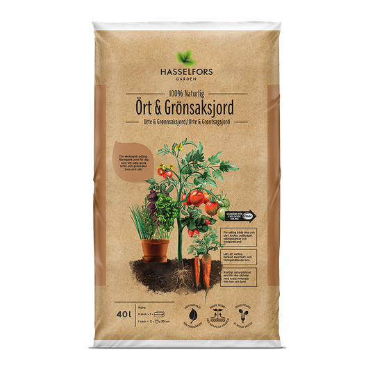 GRÖNSAKSJORD 40 LITER PALL HASSELFORS GARDEN