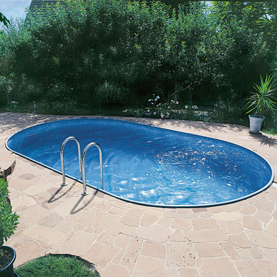 STÅLVÄGGSPOOL PREMIUM OVAL PLANET POOL