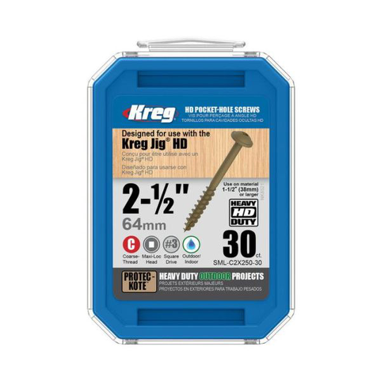 Kreg SML-C2X250-30 Skruv 64 mm 30-pack