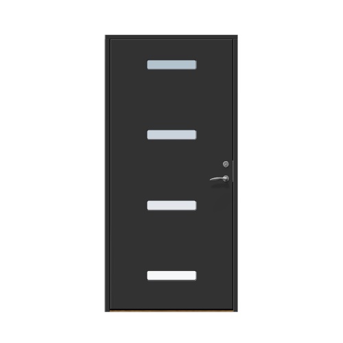 Ytterdörr Stabil Mellby 10 x 20, Vänsterhängd, Svart