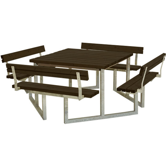 BÄNKBORD TWIST 4 RYGGSTÖD PLUS