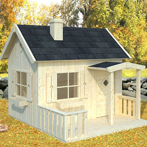 Lekstuga Otto 3,7 m² Shingel, Obehandlad