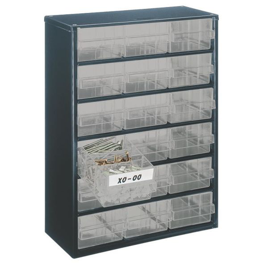 Raaco 137409 Förvaringsskåp 552x306x150 mm, 8 hyllor Antal lådor: 24
