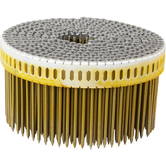 ESSVE 774633 Maskinspik coil, 0°, kullrigt huvud, RFR A4 2,5 x 75 mm, 975-pack