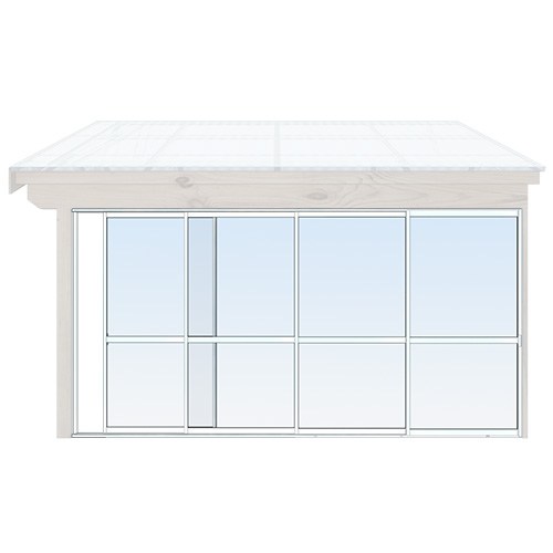 Skjutbara dörrar Sommar - Classic 344 cm - 4 luckor