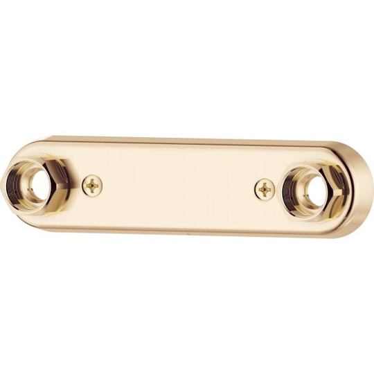 FM Mattsson S600028.60 Blandarfäste Oval, polerad mässing 15 mm
