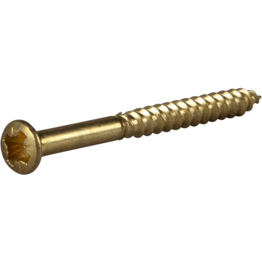 ESSVE 525179 Träskruv TKFX, mässing 3,5 x 40 mm, 8-pack