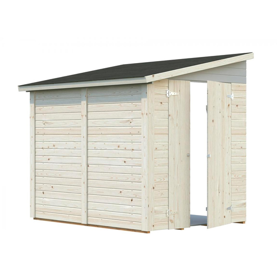 Fasadmonterat förråd Mia 3,7 - 5,5 m² Ingen, 3,7 m²