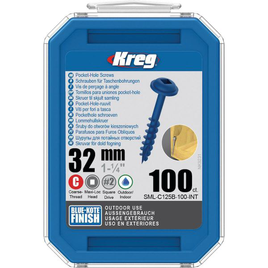 Kreg SML-C125B-100 Skruv 32 mm 100-pack