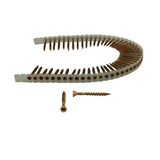 Aerfast 42R35MY Spånskiveskruv RAKBANDAD, GULKROM 1000-pack 4,2 x 35 mm