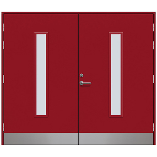 Slagport Stehag 2400 x 2100 mm, Hallonröd, Cotswoldglas