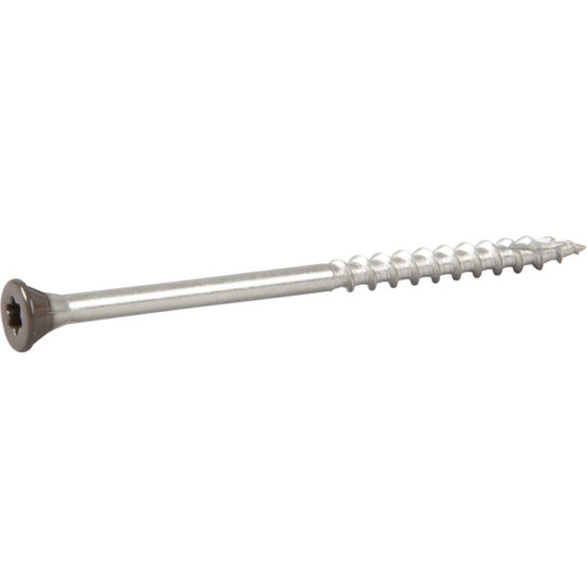 ESSVE 537372 Fasadskruv 4,4x72 mm, rostfri/syrafast A4, band. Brun, 250-pack
