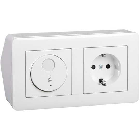 Schneider Electric Exxact WDE002465 Hörnbox med timer och och vägguttag