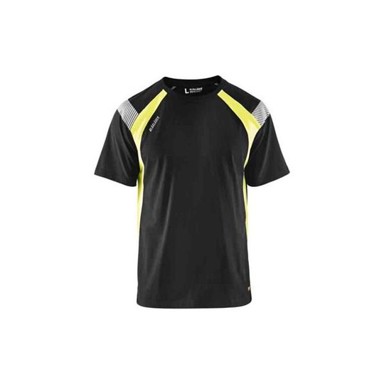 Blåkläder 333210309933XS T-shirt svart/varselgul Stl XS