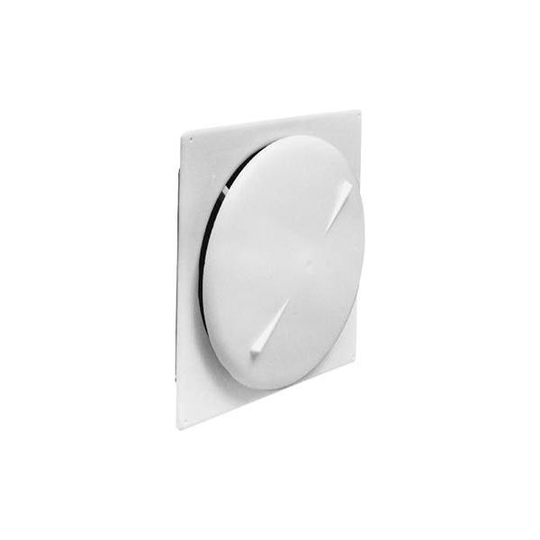 Habo 285 Tallriksventil fyrkant, plast 100 mm