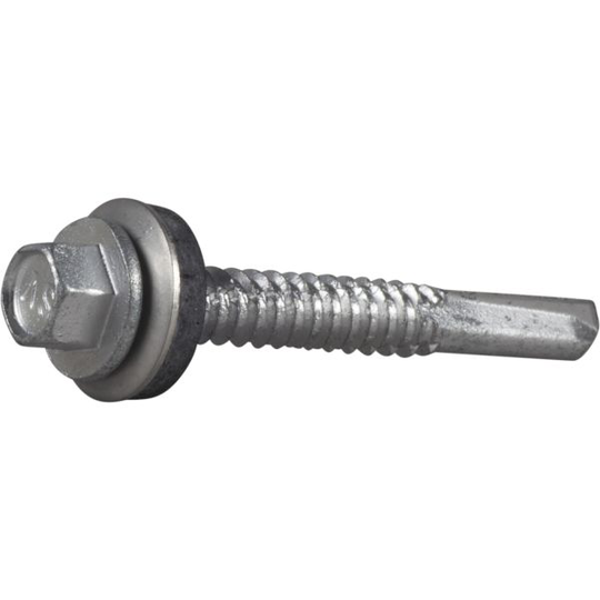 ESSVE 63820 Plåtskruv sexkantshuvud, CorrSeal, med bricka 4,8 x 19 mm, 250-pack