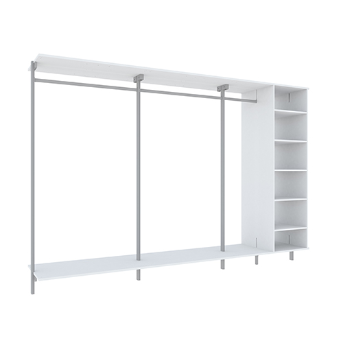 Bas inredning med högskåp Inredning Mix 2830 mm - För 3 dörrar