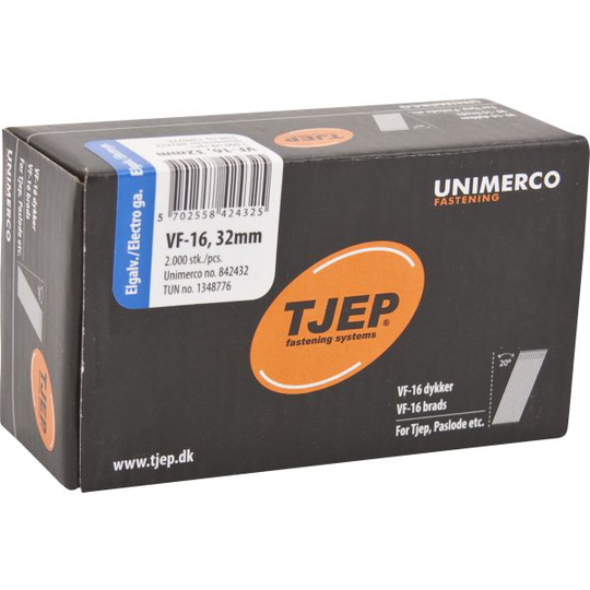 TJEP 842451 Dyckert VF16 FZB, 20°, 2000-pack 1,6 x 51 mm
