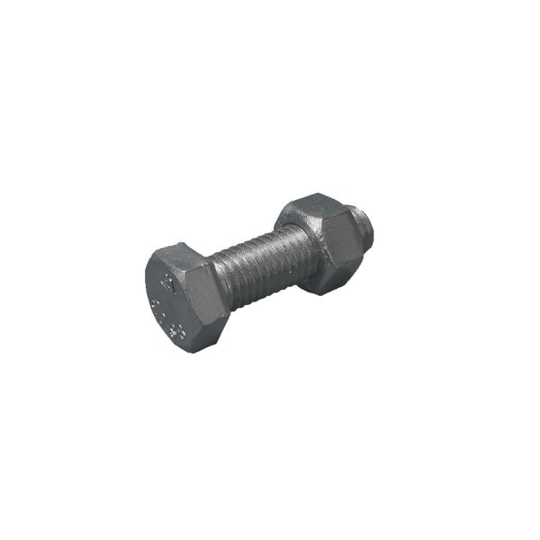 Stafa 0118600001 Stålbyggnadsskruv 12 mm, med mutter, FZB 8.8, EN 15048 12 x 25 mm, 100-pack