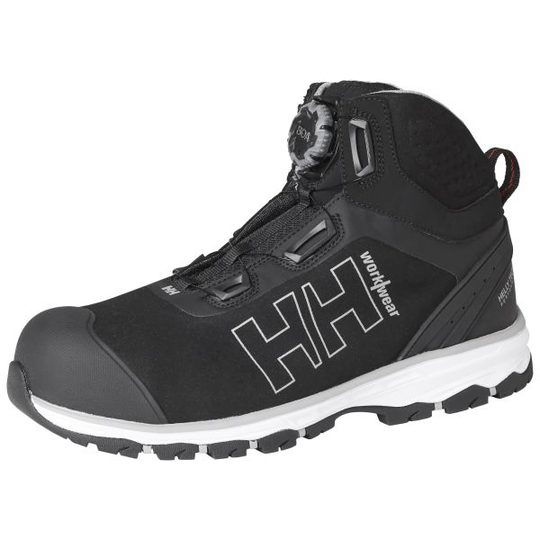 Helly Hansen Workwear Chelsea Evo Boa Mid Skyddskänga S3, svart, bred 36
