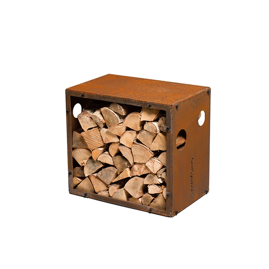 Vedförvaring Woodstock Grillsymbol