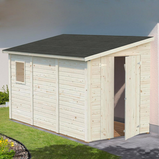 Fasadmonterat förråd Mia 3,7 - 5,5 m² Papp, 5,5 m²