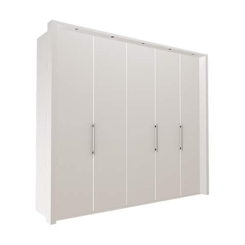 Garderob Atlanta - Vit 236 cm, 250 cm, Med ram