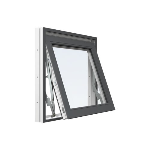 Energi Aluminium Vridfönster Antracitgrå, 10, 16